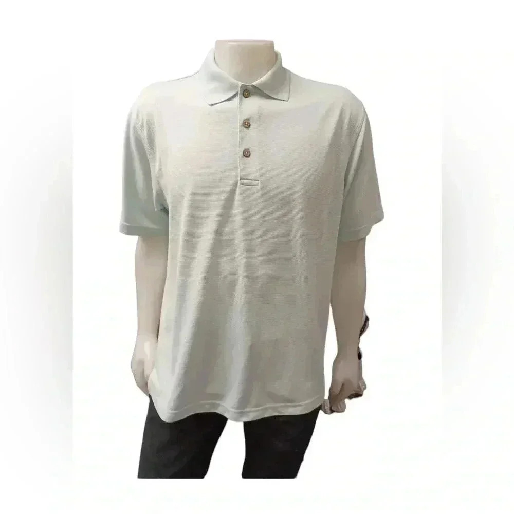 Cubavera Polo Pullover Green Top  Size Large